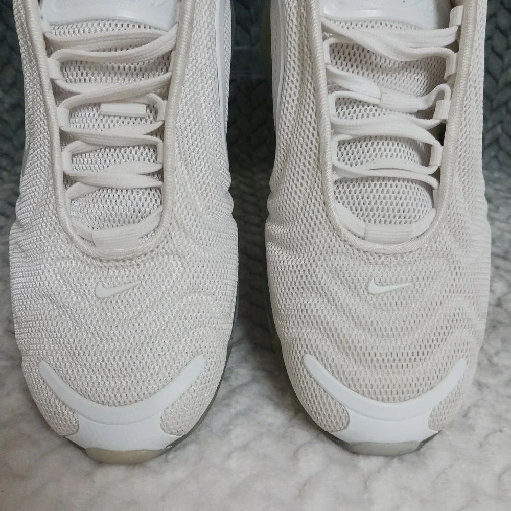 Nike Air Max 720 GS Triple White Walking Running Sneakers Shoes Size 5Y